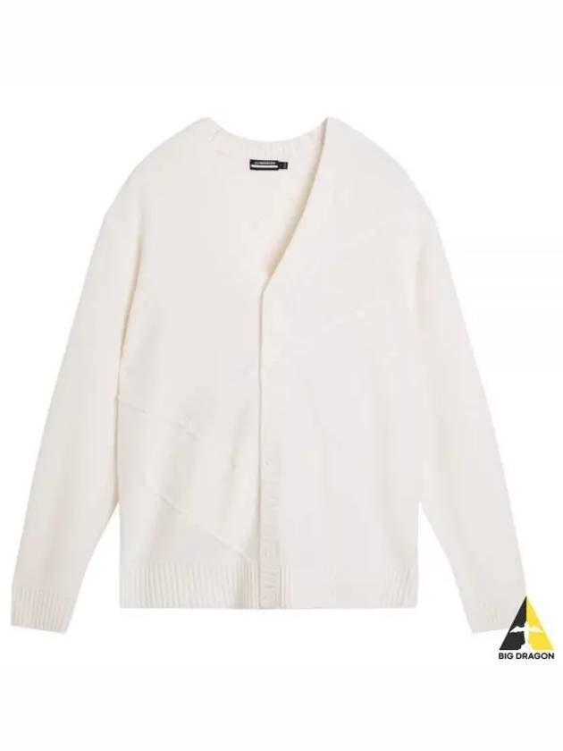 Men's Clark Knit Cardigan White - J.LINDEBERG - BALAAN 2