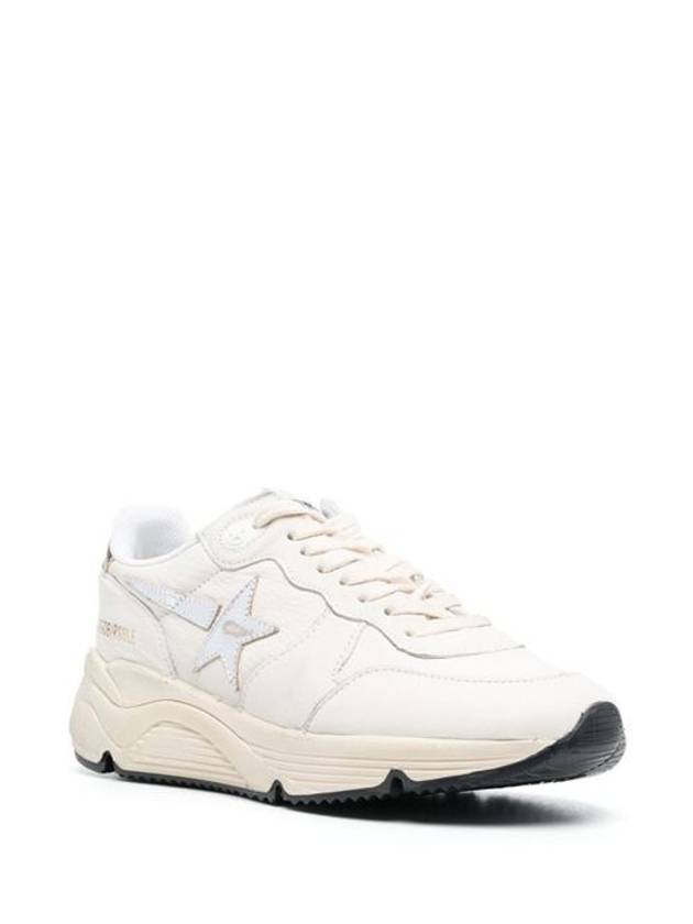 Running Sole In Nappa With Silver Star And Gold Leather Heel Tab Sneakers White - GOLDEN GOOSE - BALAAN 4