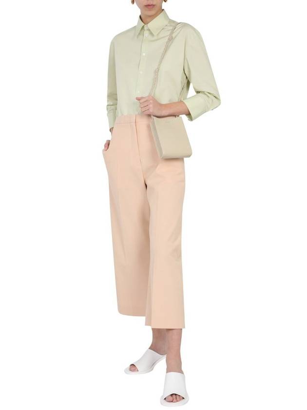 Cotton Wide Pants Pink Beige - JIL SANDER - BALAAN 3