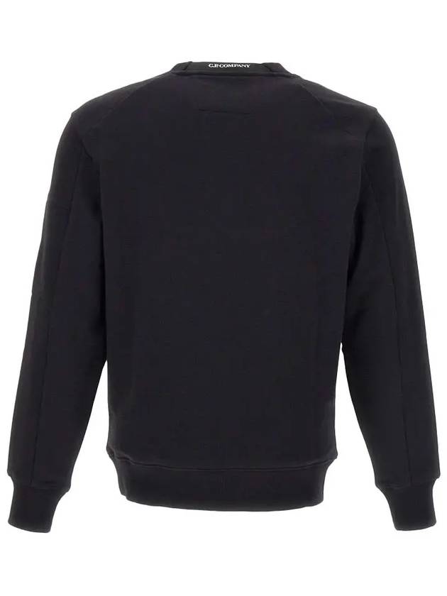 Diagonal Raised Fleece Sweatshirt Black - CP COMPANY - BALAAN 5