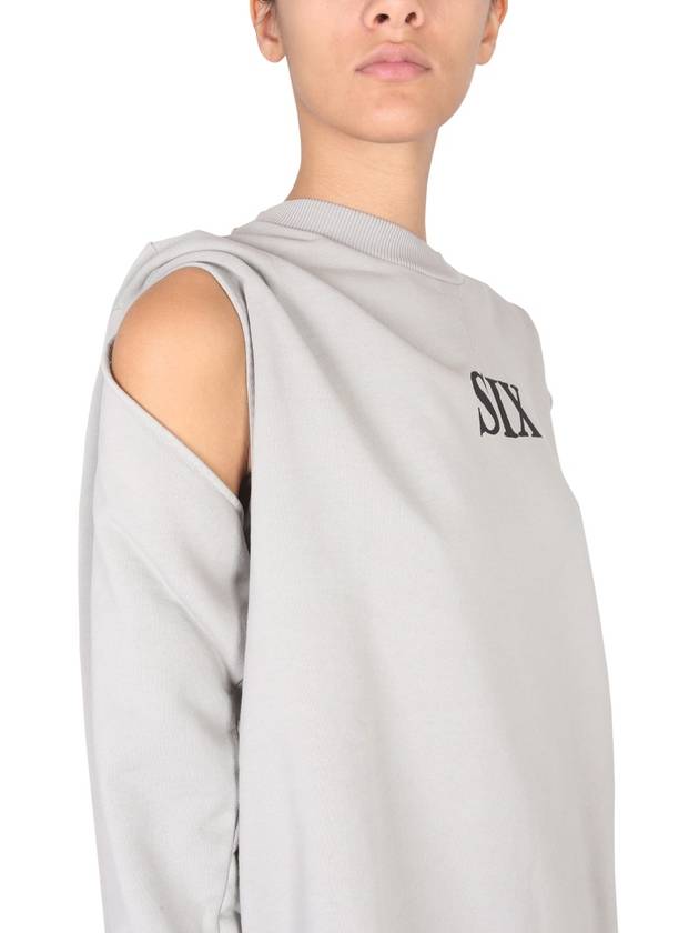 MM6 Long Sleeve T-Shirt S62GU0078 S25564803 GRAY - MAISON MARGIELA - BALAAN 5