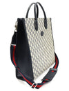 674155 Beige Blue GG Supreme Canvas Interlocking G Medium Tote 2WAY - GUCCI - BALAAN 3