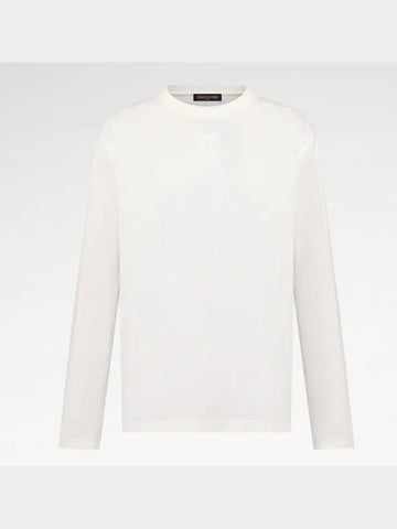 1AGJQE Embossed LV Long Sleeved T Shirt - LOUIS VUITTON - BALAAN 1