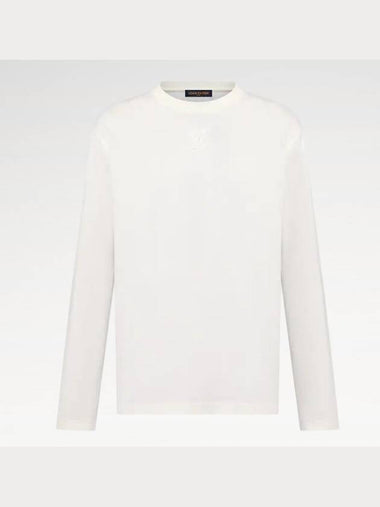 1AGJQE Embossed LV Long Sleeved T Shirt - LOUIS VUITTON - BALAAN 1