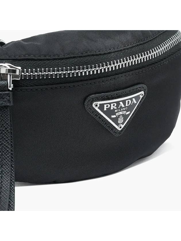 Nylon Strap Mini Pouch Bag Black - PRADA - BALAAN 5