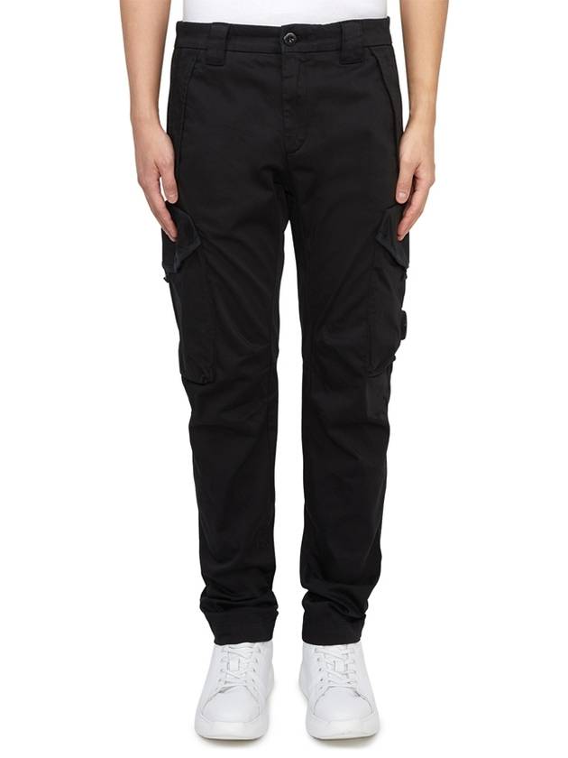 Men's Cargo Straight Pants Black - CP COMPANY - BALAAN 1