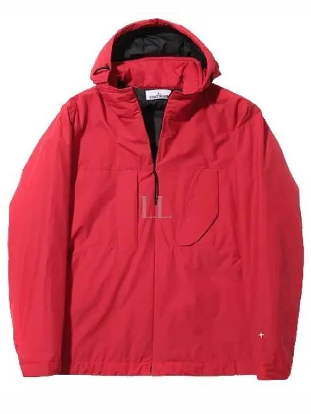 Compass Embroidered Hooded Jacket Red - STONE ISLAND - BALAAN 2