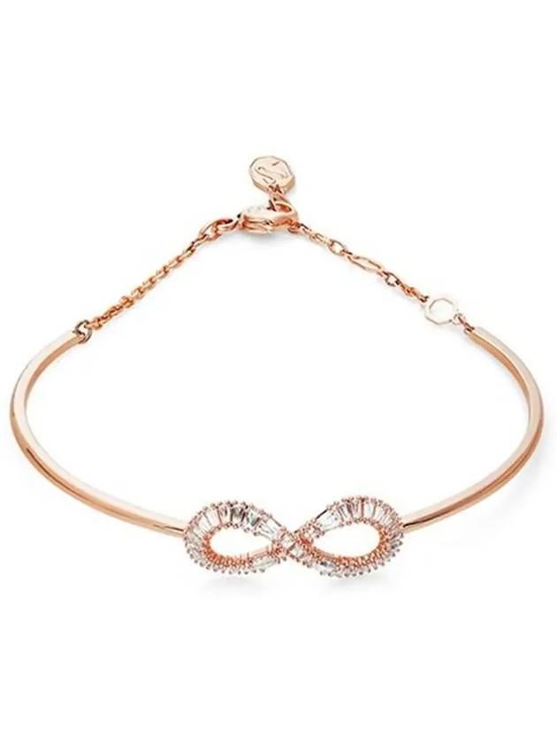 Hyperbola Infinity Bangle Bracelet Rose Gold - SWAROVSKI - BALAAN 4