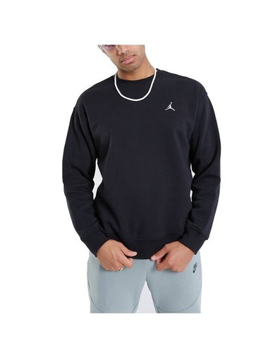 Jordan Essentials Fleece Crewneck Sweatshirt Black - NIKE - BALAAN 1