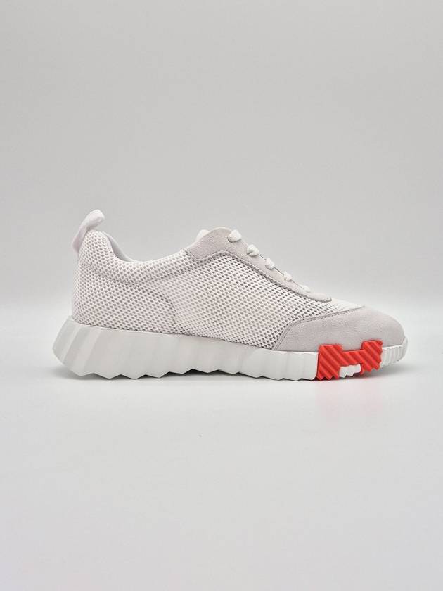 Bouncing Mesh Low Top Sneakers Blanc White - HERMES - BALAAN 4