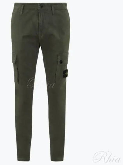 Compass Badge Cargo Straight Pants Green - STONE ISLAND - BALAAN 2