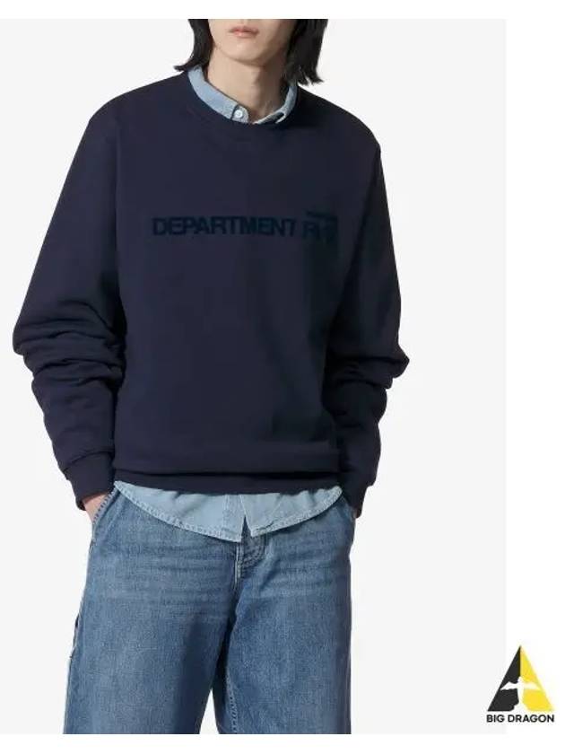 DEPARTMENT FIVE Logo Sweatshirt Navy UF5072FF0024000PF2816 - DEPARTMENT 5 - BALAAN 1