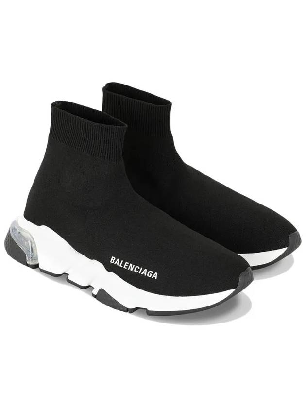 Speed Trainer Clear Sole High Top Sneakers Black - BALENCIAGA - BALAAN 3