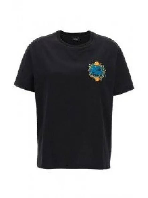 Paisley 24 WRJB0006AC036 N0000 Floral Logo Embroidery T shirt 1218201 - ETRO - BALAAN 1