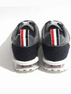 Flannel Clear Sole Low Top Sneakers Grey - THOM BROWNE - BALAAN 4