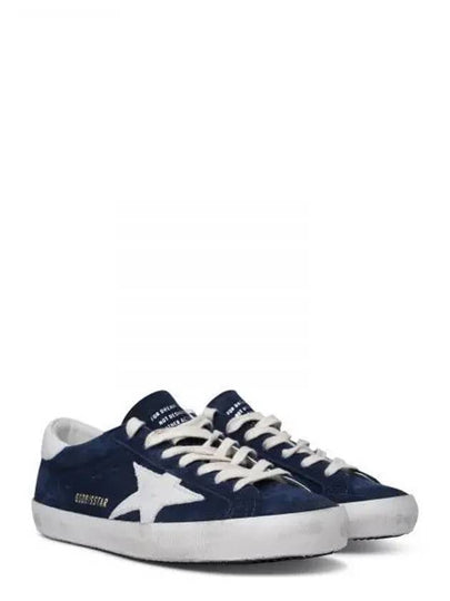 Superstar Suede Low Top Sneakers Navy - GOLDEN GOOSE - BALAAN 2