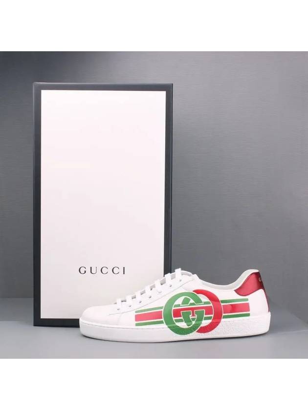 Ace Interlocking G Low Top Sneakers White - GUCCI - BALAAN 7