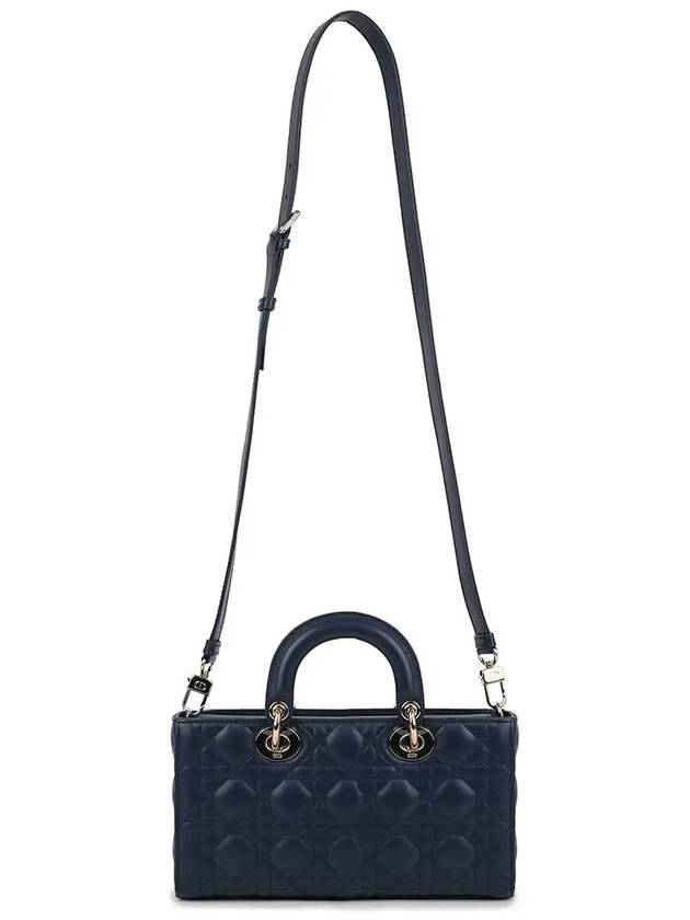 Lady D Joy Cannage Sheepskin Tote Bag Deep Blue - DIOR - BALAAN 4