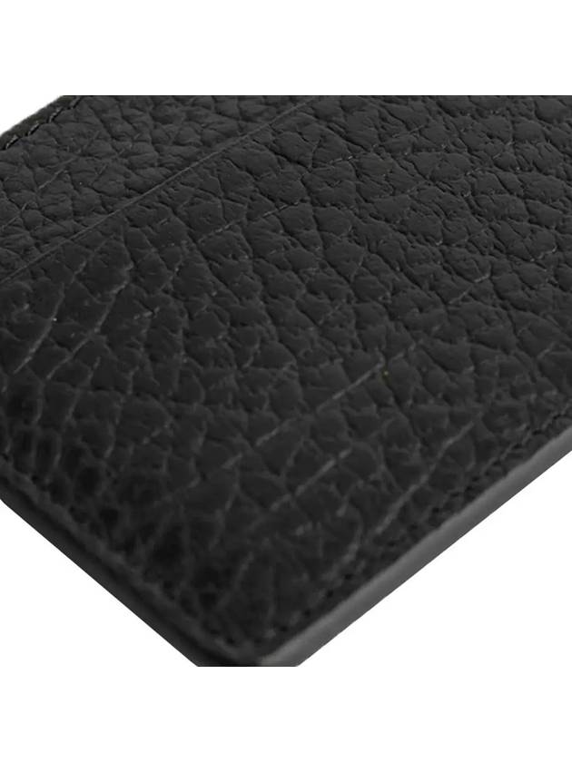 Grain Leather Stitch Card Wallet Black - MAISON MARGIELA - BALAAN 5