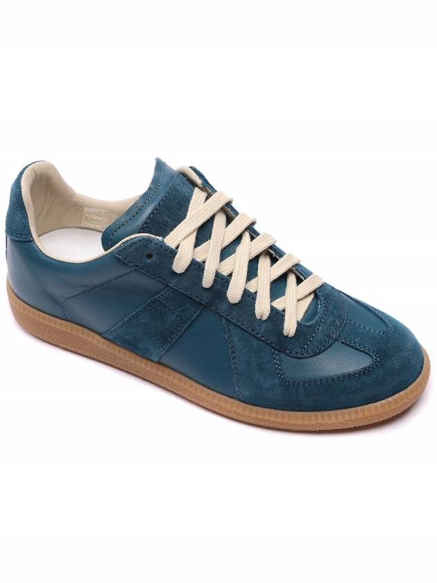 Replica Calfskin Low Top Sneakers Blue - MAISON MARGIELA - BALAAN 4