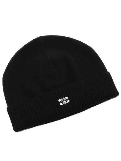 Triomphe Logo Beanie Black - CELINE - BALAAN 2