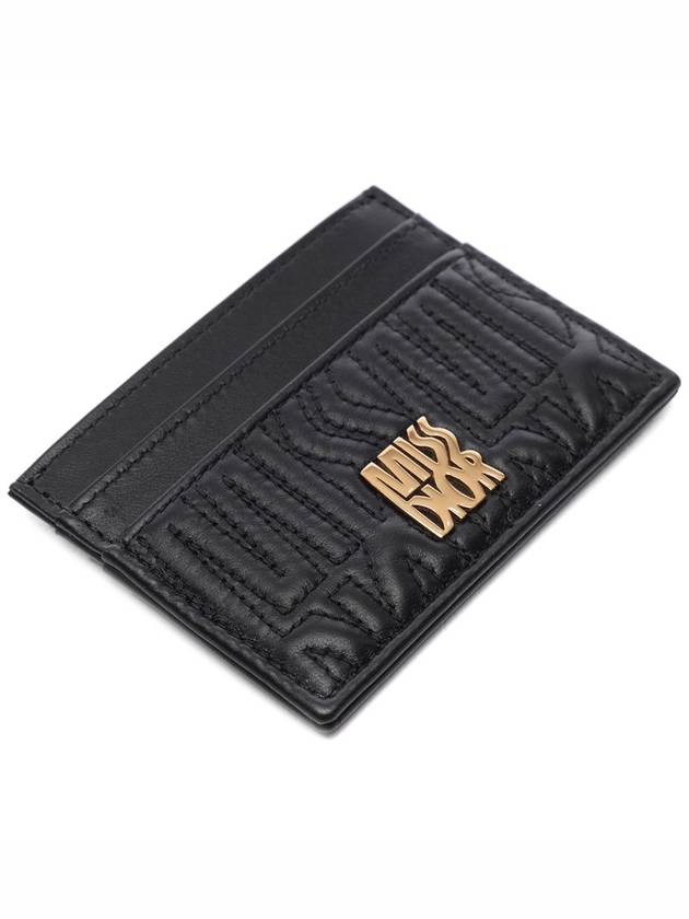 Miss Dior Freesia Card Wallet Black - DIOR - BALAAN 6