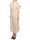 Women's short sleeve long dress 4EVA03 V08019 100 - VANESSA BRUNO - BALAAN 2