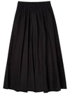 Ryeo Ring Cotton A Line Skirt Black - THE GREEN LAB - BALAAN 6