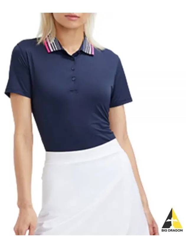 LF Golf PLEATED COLLAR POLO LF22K132 TWILIGHT Women's Pleated Collar Polo - G/FORE - BALAAN 2