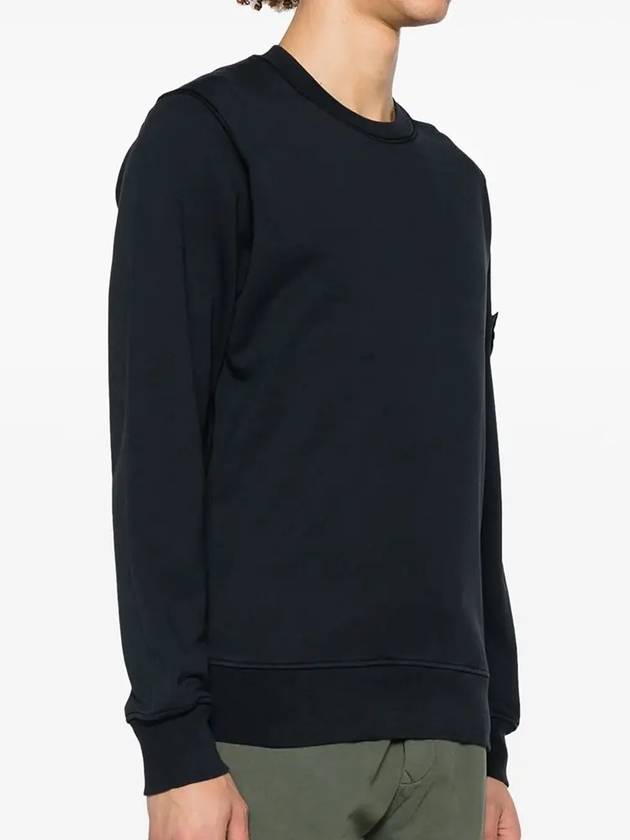 Wappen Patch Garment Dyed Sweatshirt Navy - STONE ISLAND - BALAAN 3