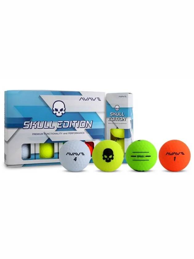 12 skull matte 2-piece colored golf balls - AVAVE - BALAAN 3