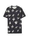 Classic Embroidered Logo Cotton Short Sleeve T-Shirt Black - VIVIENNE WESTWOOD - BALAAN 1