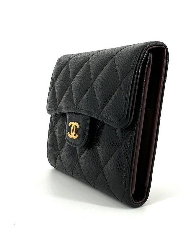 Classic caviar gold bifold wallet - CHANEL - BALAAN 3