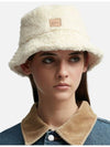 Mark Faux Shearling Bucket Hat Ecru - A.P.C. - BALAAN 9