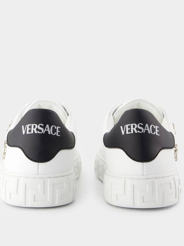 La Greca Sneakers - Versace - Canvas - White - VERSACE - BALAAN 3