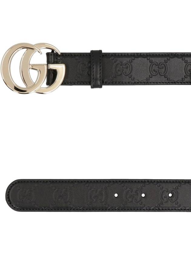 Gucci Gg Milano Leather Belt - GUCCI - BALAAN 2