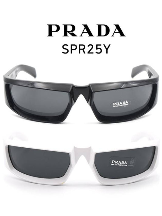 Runway Sunglasses Slate Gray Lens SPR25YE1ABF05S0C063 - PRADA - BALAAN 2