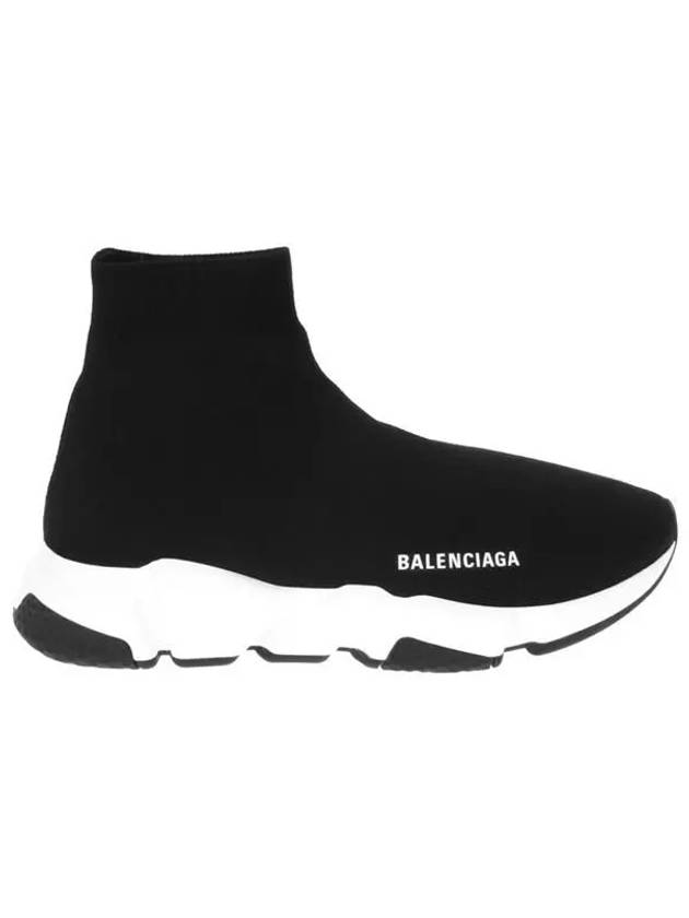 Speed Trainer  High Top Sneakers Black White - BALENCIAGA - BALAAN 3