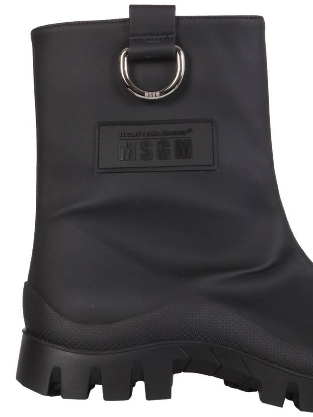 Logo Rain Boots Black - MSGM - BALAAN 2