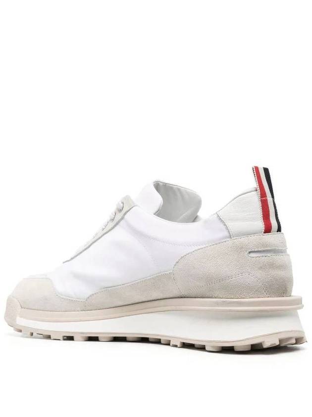 Alumni Eco Nylon Sneaker Tonal White Fun Mix - THOM BROWNE - BALAAN 4