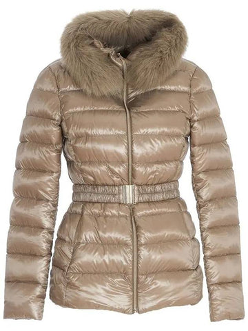 Claudia Goose Down Fur Padding Dove Grey - HERNO - BALAAN 1