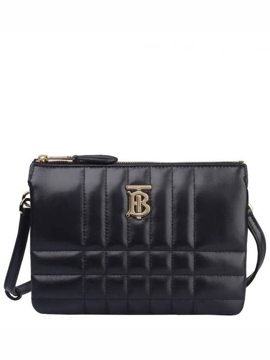 Quilted Lola Double Pouch Shoulder Bag Black - BURBERRY - BALAAN 2