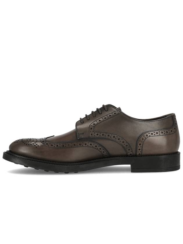 Leather Lace-Up Derby Brown - TOD'S - BALAAN.