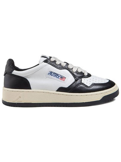 Medalist Leather Low Top Sneakers White Black - AUTRY - BALAAN 2