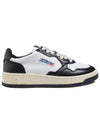 Medalist Leather Low Top Sneakers White Black - AUTRY - BALAAN 2