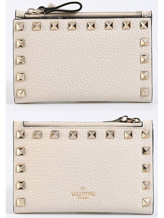 2W2P0605 Stampa card wallet cream VSH I16 - VALENTINO - BALAAN 1