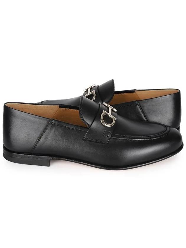 Gancini Ornament Loafer Black - SALVATORE FERRAGAMO - BALAAN 3