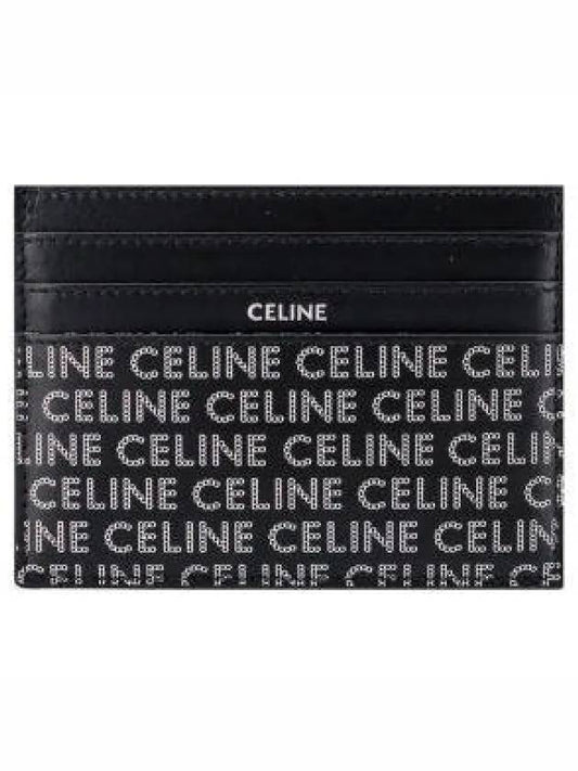 Lettering Logo Card Wallet Black - CELINE - BALAAN 2