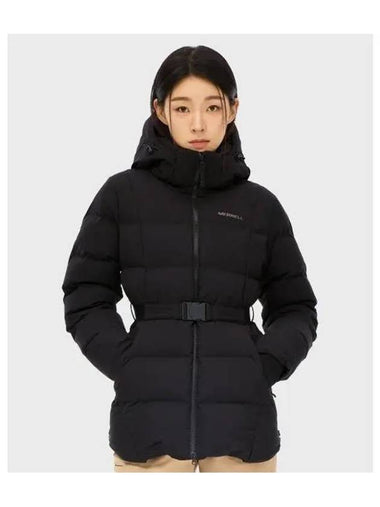 MERRELL WOMEN Belted down jacket BLACK - MERRYMOTIVE - BALAAN 1