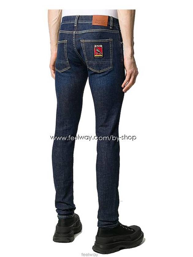 Indigo patch jeans 589768QOY214001 - ALEXANDER MCQUEEN - BALAAN 3